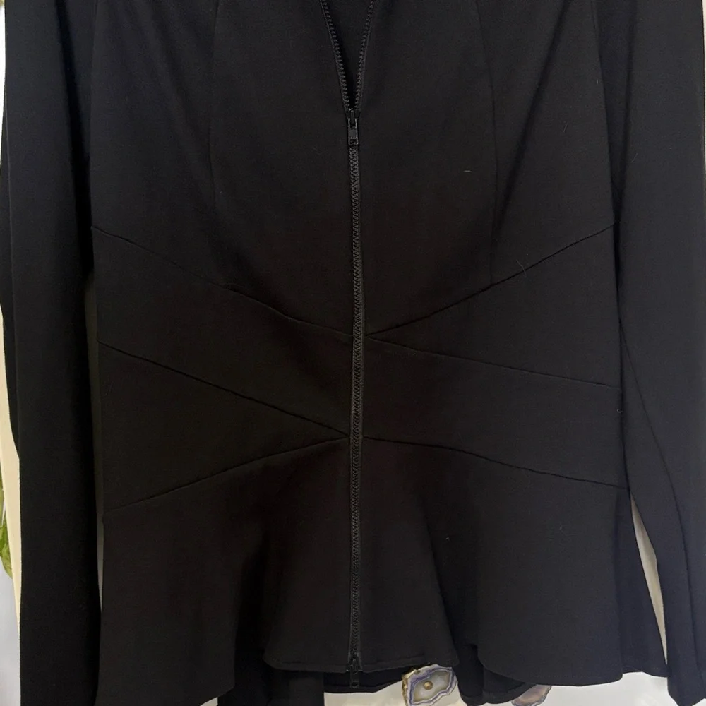 CAbi Black Crewneck Top with Branded Neck Label - Picture 4 of 4